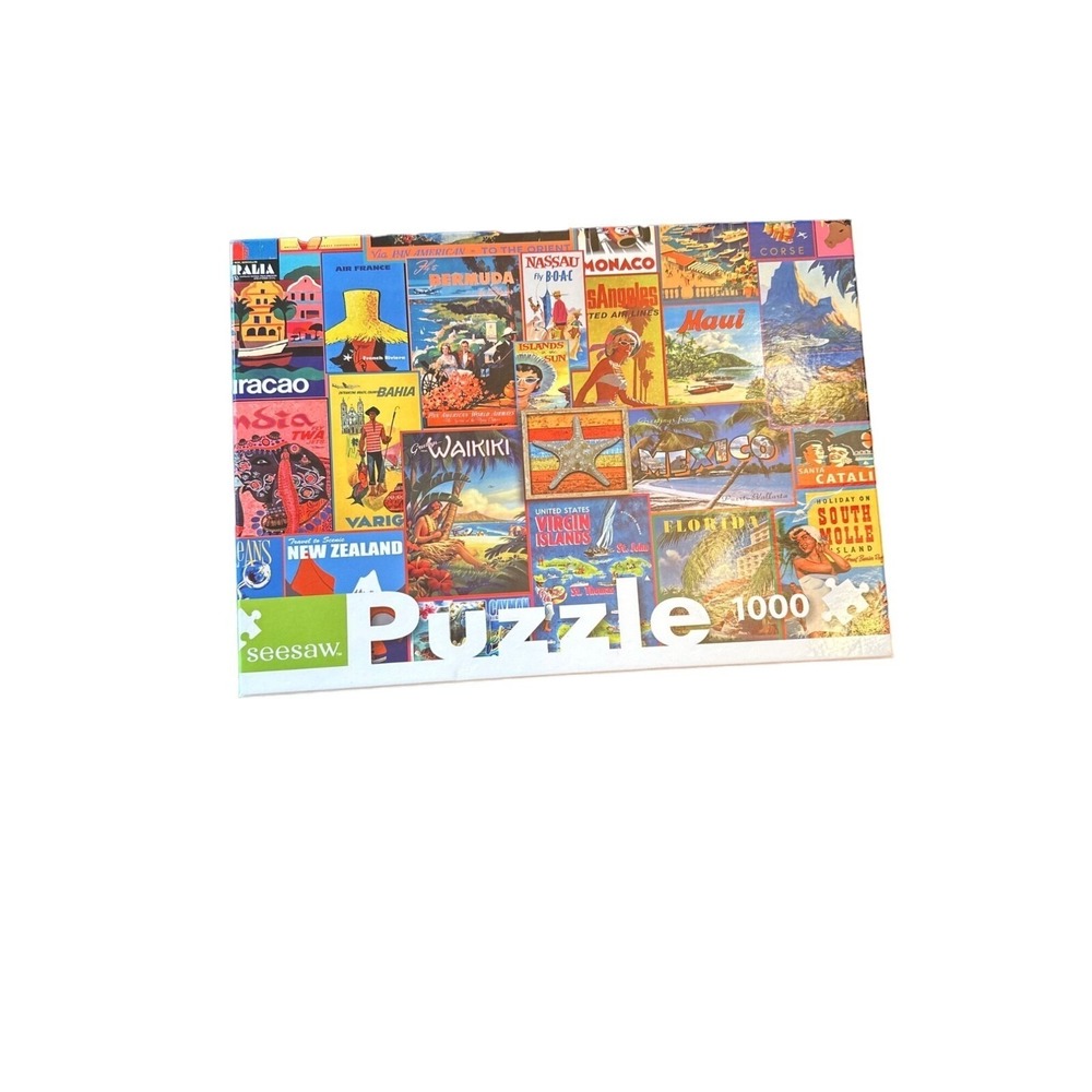 New Seesaw Exotic Destinations Puzzle 1000 Piece Travel Posters‎